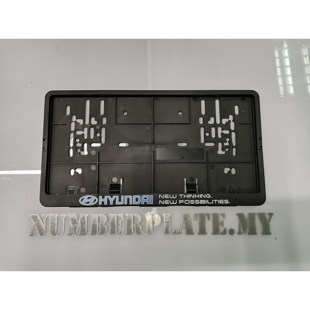 CAR NUMBER PLATE HOLDER SQUARE CASING FRAME BLACK 7"x13" [READY STOCK