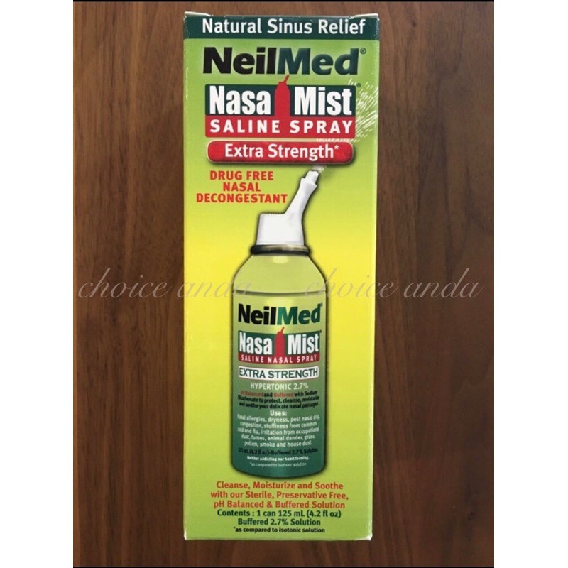 ( Expiry Date 02/27 ) NeilMed NasaMist (Nasa Mist) Saline Spray Extra