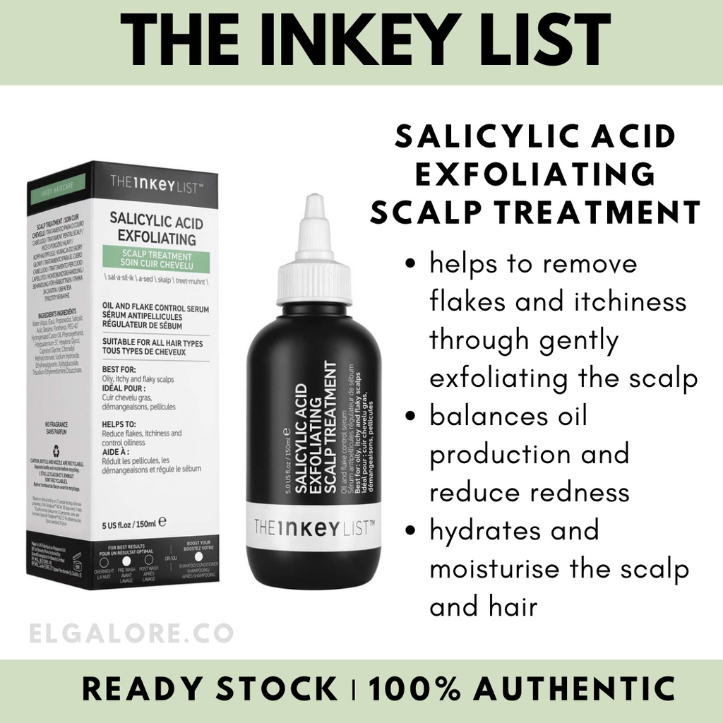 (READY STOCK) The Inkey List Salicylic Acid Exfoliating Scalp Treatment Shopee Malaysia