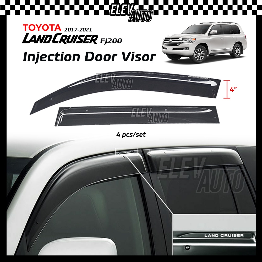 Toyota Land Cruiser FJ200 2007 2021 PREMIUM Injection Door Visor Sun