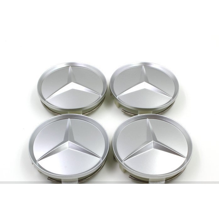 4pcs 65mm 75mm wheel center hub cap Matte silver chrome mercedes for BENZ Shopee Malaysia