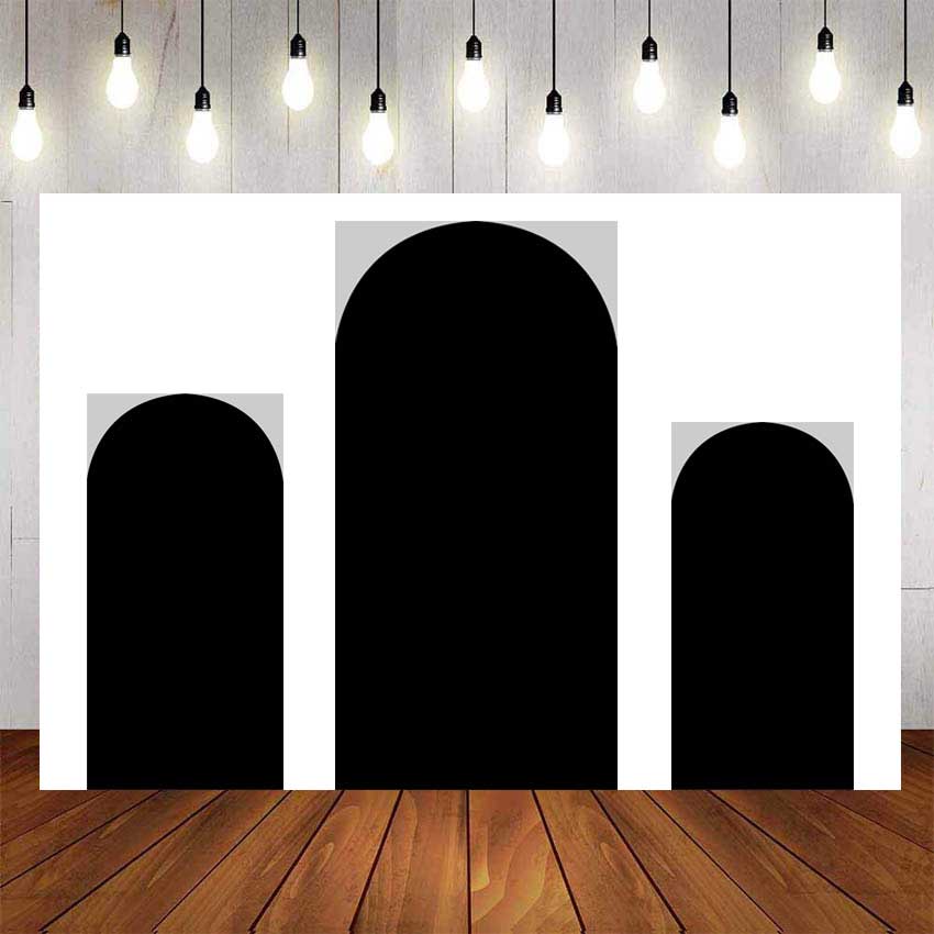 Custom Arch Backdrops Background Solid White Birthday Party Decoration ...