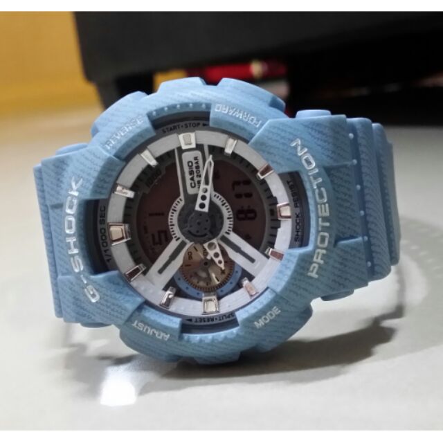 G shock light discount blue