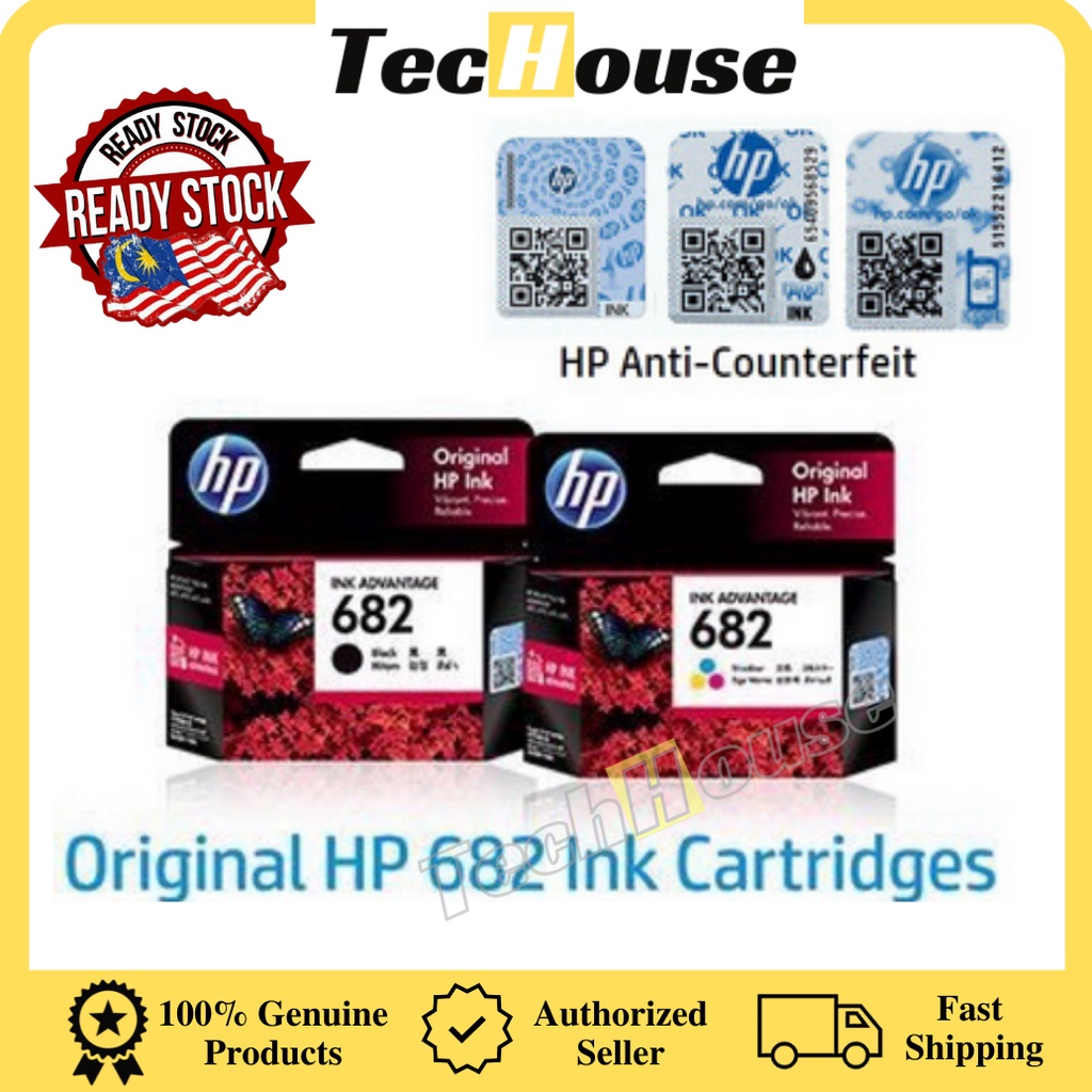 HP 682 Original Ink Advantage Cartridge | Shopee Malaysia