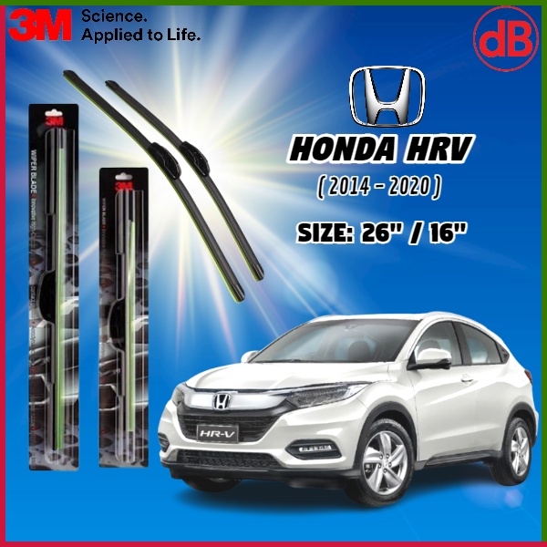 3M Wiper Blades Honda HRV 2014 2020 (26"/16") Shopee Malaysia