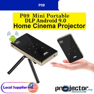 P09-II Portable DLP Mini Projector Android 9.0 4K HD Home Cinema LED  Proyector