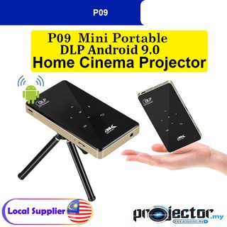 4K Smart DLP Mini Projector Android WiFi Bluetooth 1080P 8GB Home