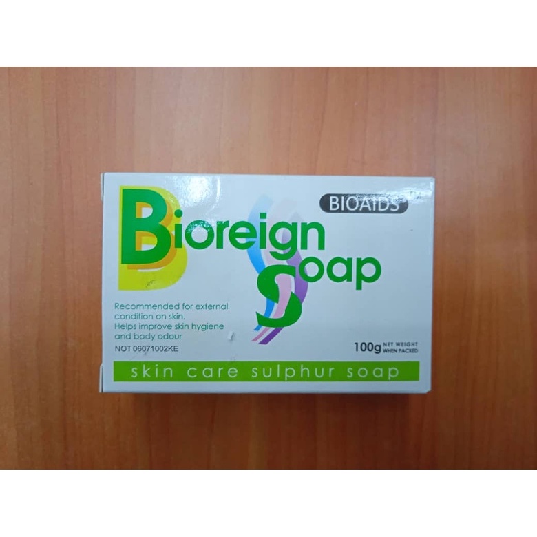 BIOREIGN SOAP (FOR BODY ODOUR/SKIN HYGIENCE/PIMPLES ) 100GM Shopee