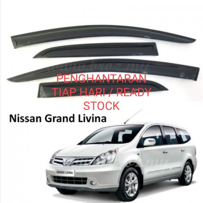 NISSAN Grand Livina 2006y-2018y Air Press Window Door Visor(4PCS ...