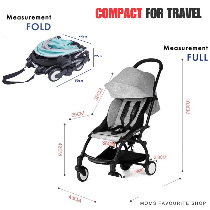 ORIGINAL BABY THRONE ADVANCE ULTRA LIGHTWEIGHT STROLLER Shopee Malaysia