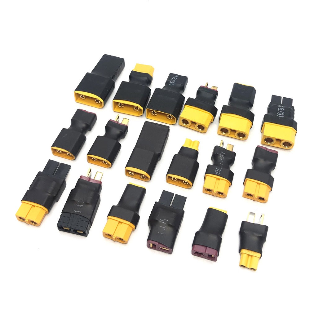 Adapter Xt30 Xt60 Xt90 Trx T Plug Deans Ec5 Ec3 Female To Male Hxt 4mm Connectors Plug Rc Lipo 0853