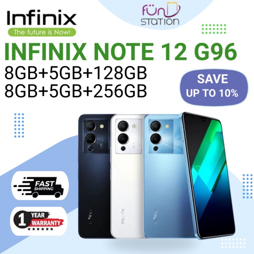 INFINIX NOTE 12 G96 (8GB+5GB+128GB/256GB) | MEIDATEK MT6781 HELIO G96 ...