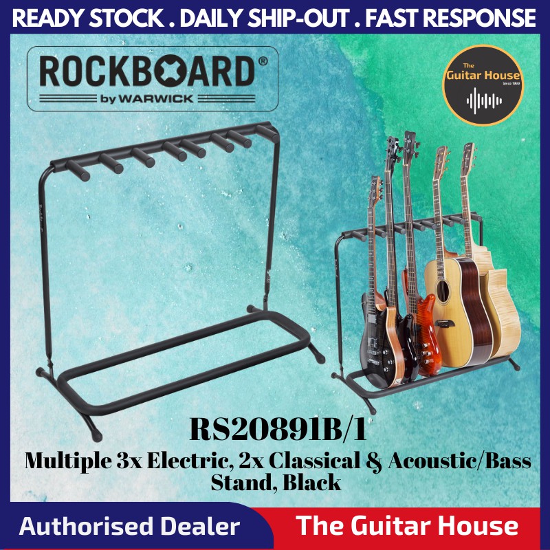 Warwick RockStand Multiple Guitar Rack Stand for 3 Electric + 2