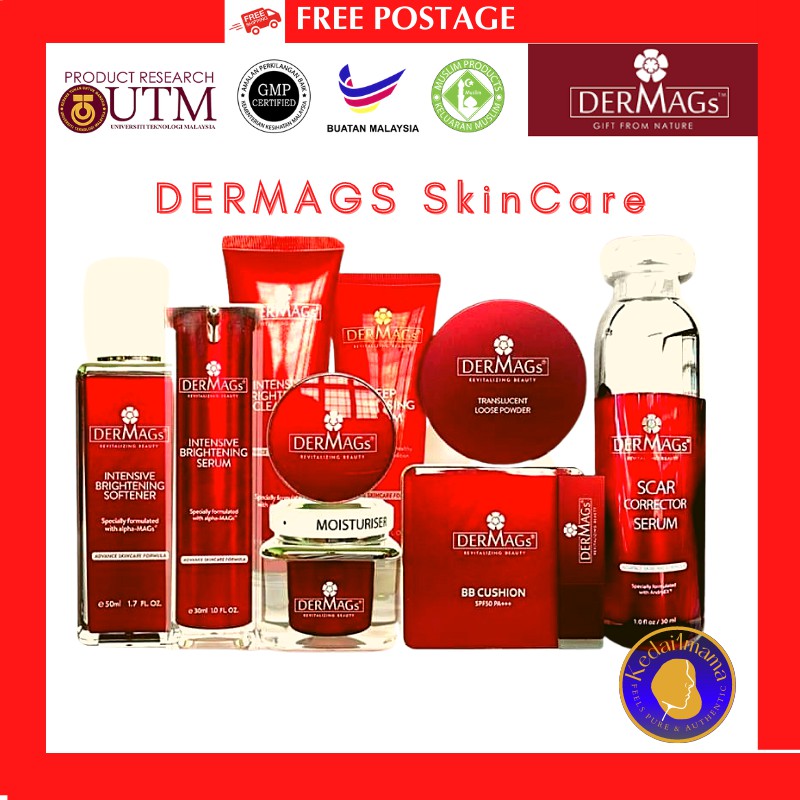 Dermags Skincare Trial Travel Set Set Penjagaan Kulit Normal Kombinasi ...