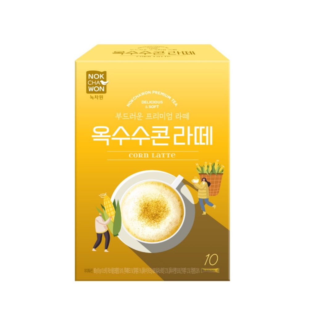 [NOKCHAWON] Korean Latte Series 10sticks / Yulmu Job's tears coffee