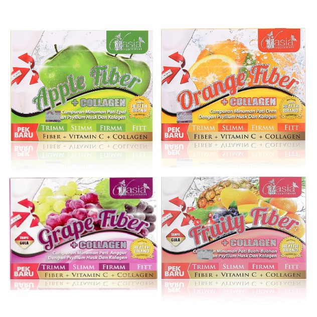 V ASIA APPLE FIBER / ORANGE FIBER / GRAPE FIBER / FRUITY FIBER (10'S