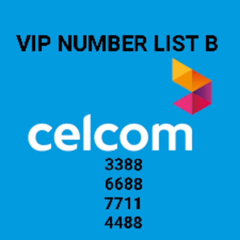 [VIP LIST B ] CELCOM 5G VIP NUMBER LIST B AABB 8055 3388 6688 9988 7711 ...