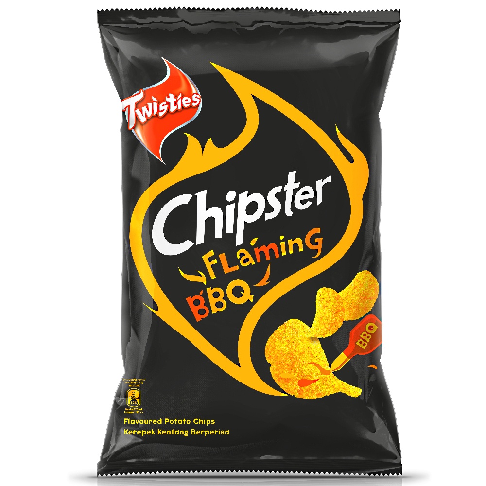 Twisties Chipster Flavoured Potato Chips ( Flaming BBQ/ Hot & Spicy