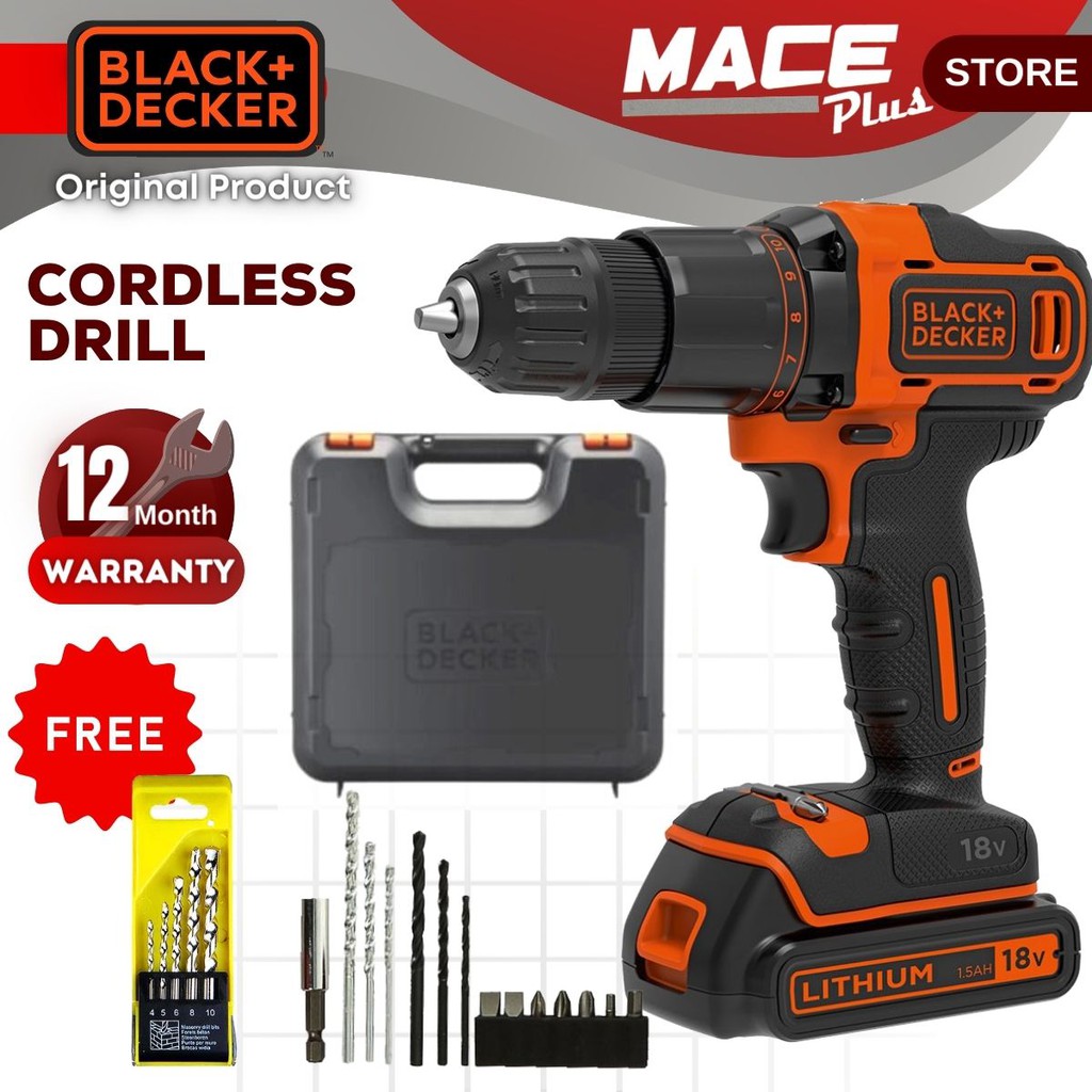 Black & Decker BDCHD18K 18V Cordless Hammer Drill