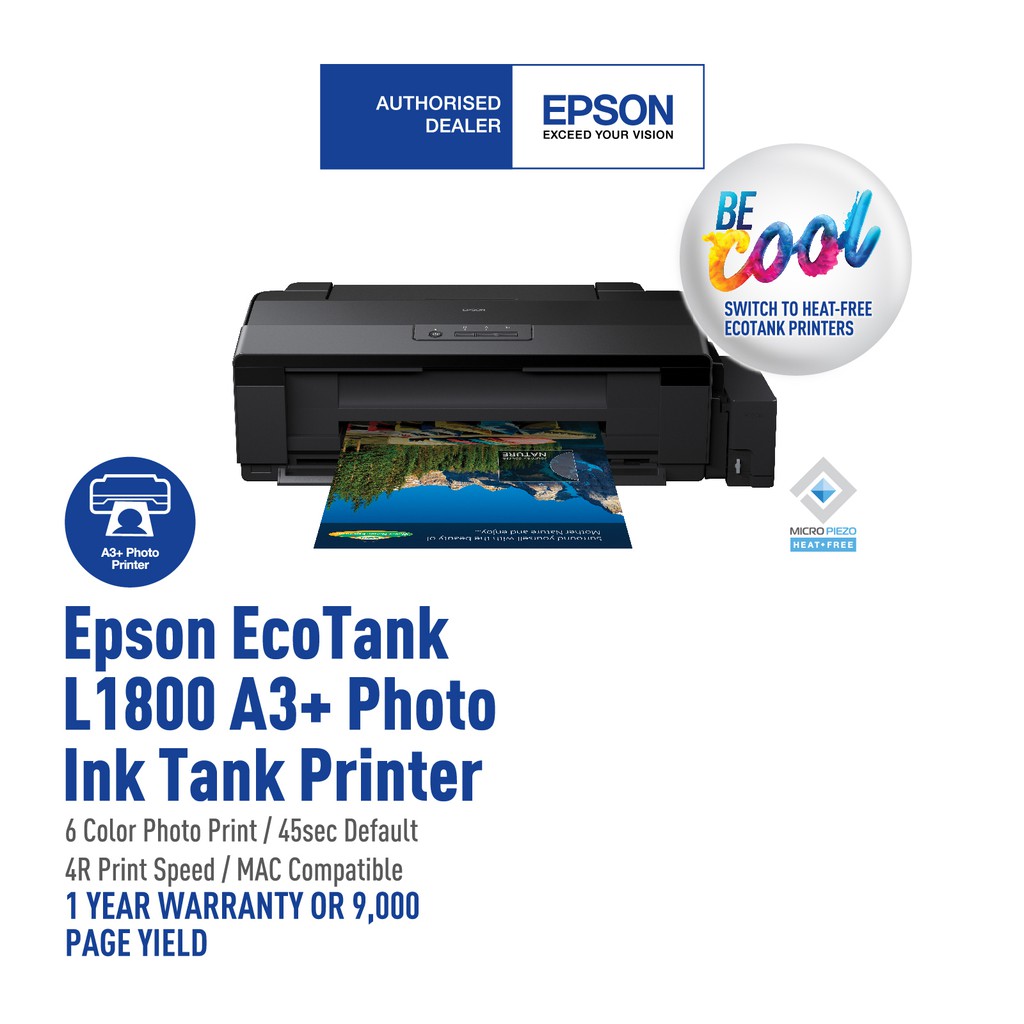 Epson L1800 A3 Photo Ink Tank Printer Shopee Malaysia 4378