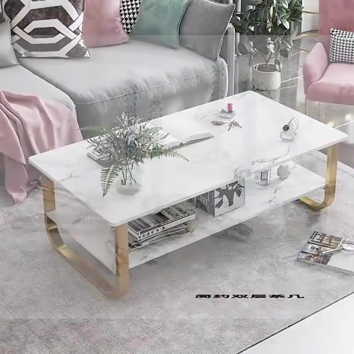 Coffee Table Living Room Household Sofa Side Table Light Luxury Simple ...