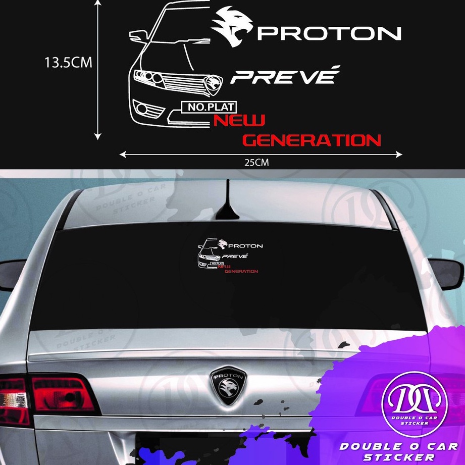 [Ready Stock]Proton Preve new generation shape&words sticker KI00287(PM ...