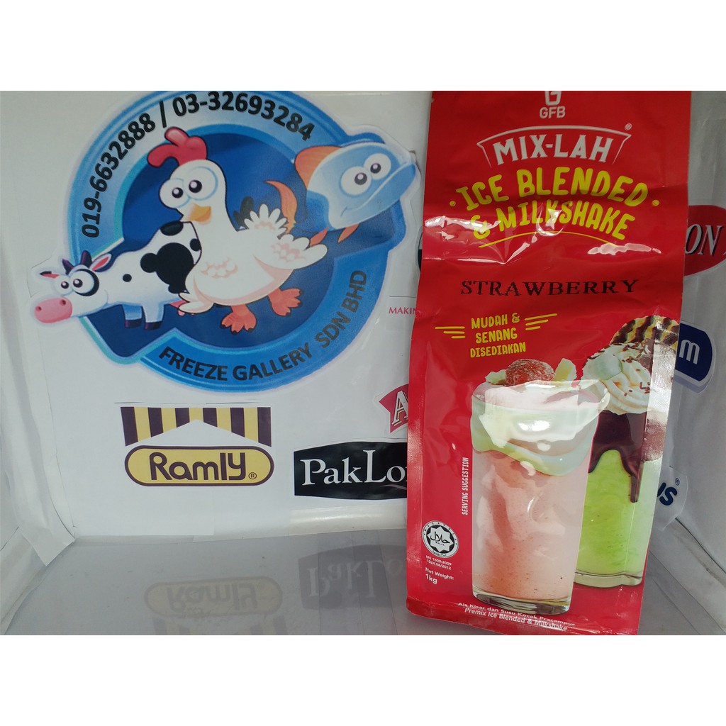 Ice Blended And Milkshakegfb Mix Lah 1 Kg Shopee Malaysia 9591