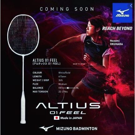 badminton racket mizuno altius 01 feel