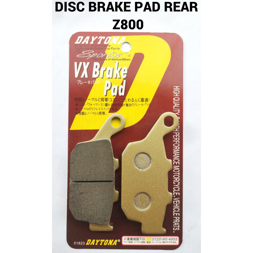 KAWASAKI Z800 REAR DISC BRAKE PAD ASSY KULIY BREK DISC BRAKE PAD REAR