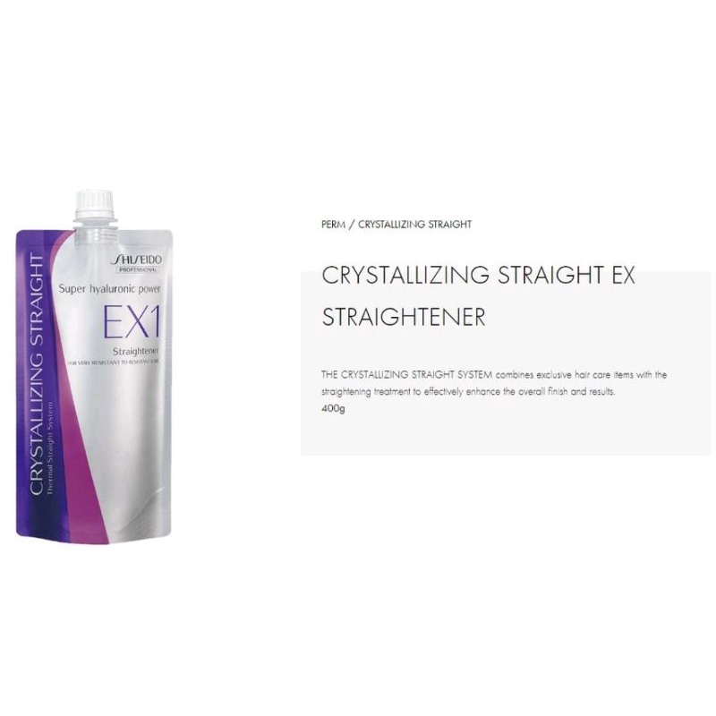 Shiseido professional crystallizing hair straightener new arrivals