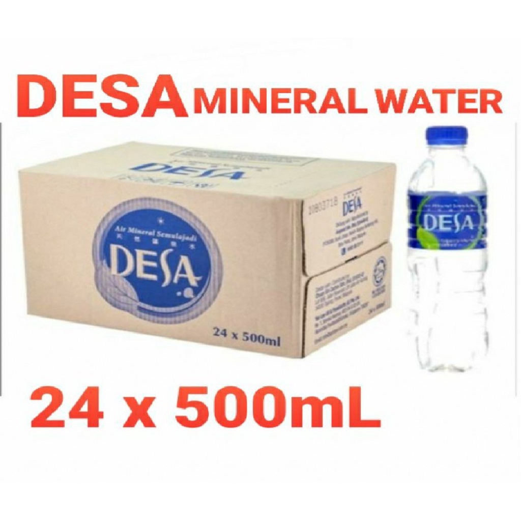 DESA Mineral Water (500ml x 24 Bottles x 1 Cartoon) Shopee Malaysia