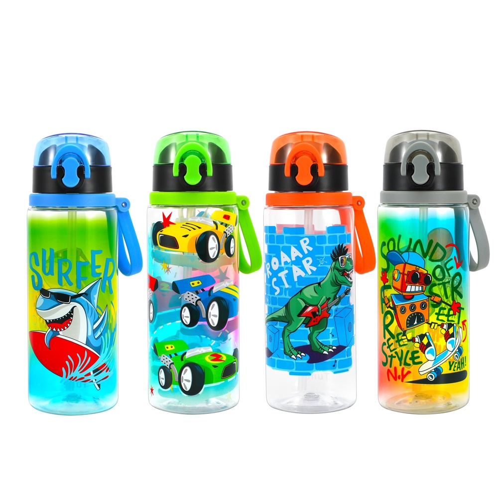 23oz/ 680ml kid bottle water bottle kids bottle with straw bottle bpa