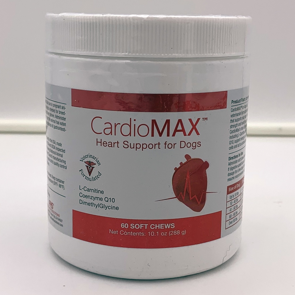 PHS CardioMAX Dog Heart Support Soft Chews Cardio Strength 12 Actives ...