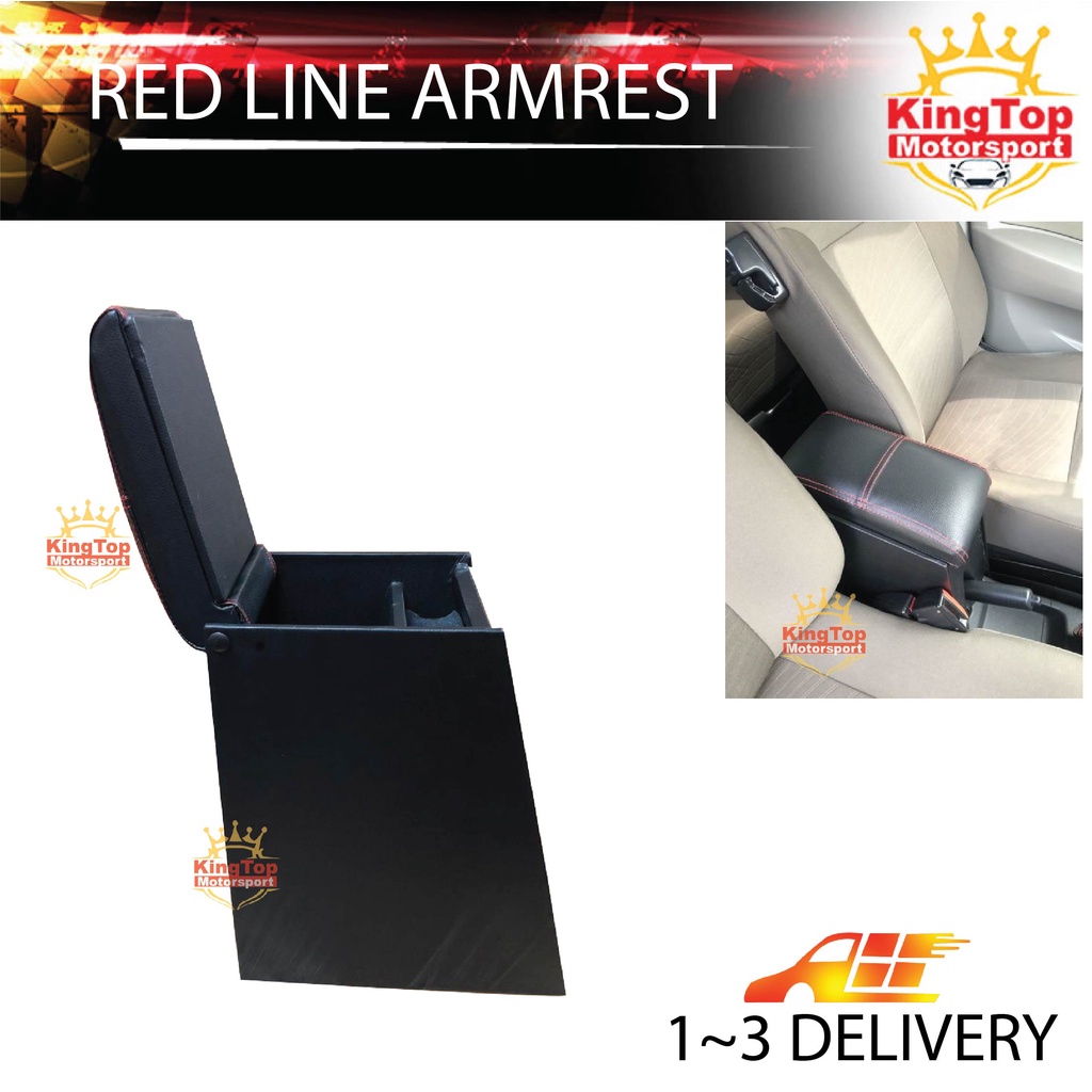 Perodua Kembara PVC Red Line Arm Rest | Shopee Malaysia