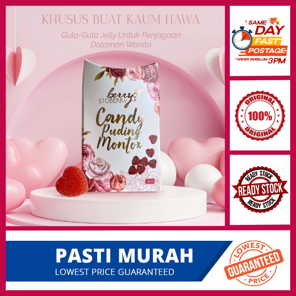 Candy Puding Montox / Berry Stoberry Puding Montok Serapat / Gula Jelly ...