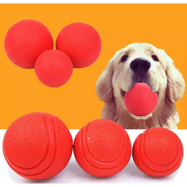 Dog Toy Rubber Bouncy Biting Ball Biteresistant Dog Training Ball