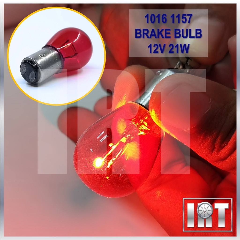 12V Red Brake Bulb Kereta Brek Lampu Merah Lamp Light Indicator Saga