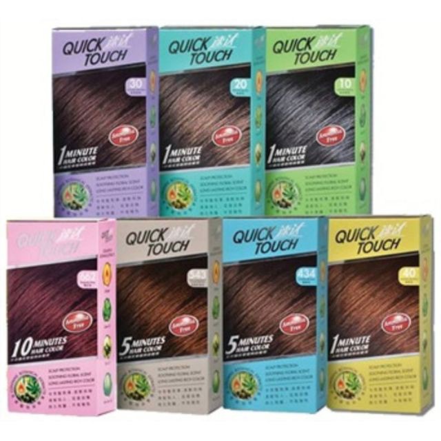 ( READY STOCK ) Quick Touch 1/5/10 Minute Hair Color For Grey Hair ...