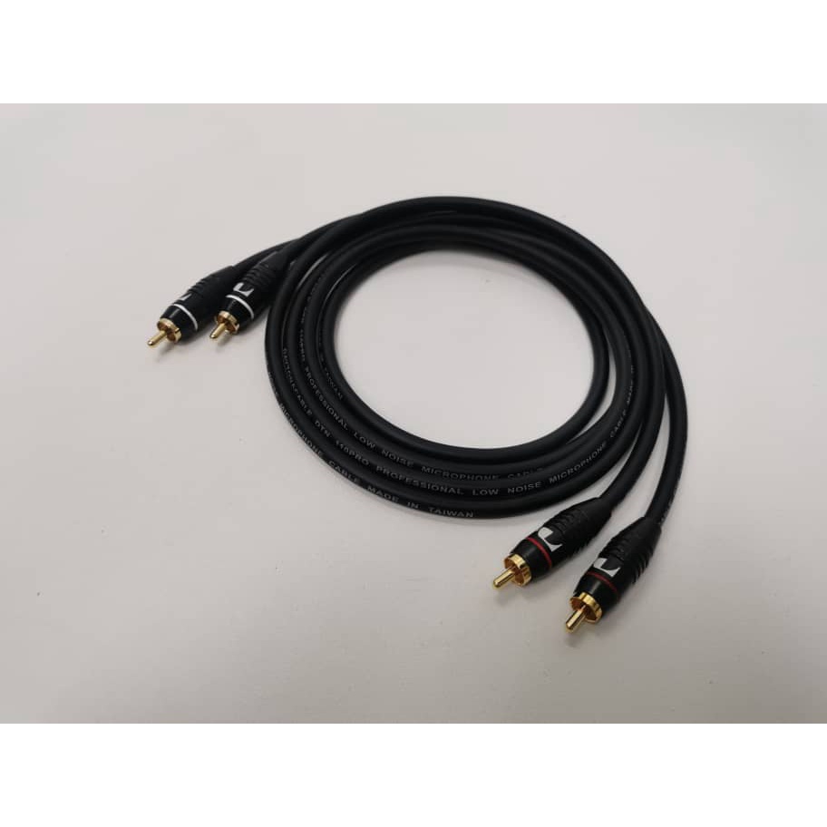 High Quality Dual RCA Male To Dual RCA Male Audio Cable ( Ready Stock ...