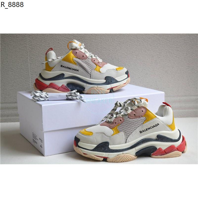 Balenciaga triple s hot sale pink yellow