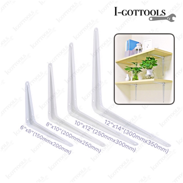 Heavy Duty Cast Iron Shelf L Bracket / Heavy Duty Wall Bracket 2Pieces