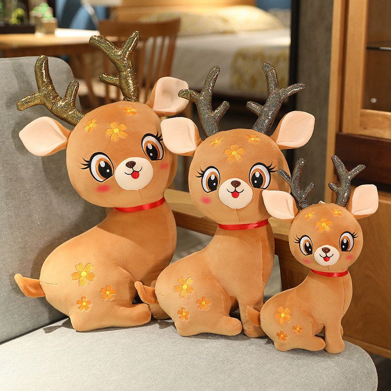 Handmade Sika Deer Plush Stuffed Toy Unique And One-of-a-kind Gift For ...