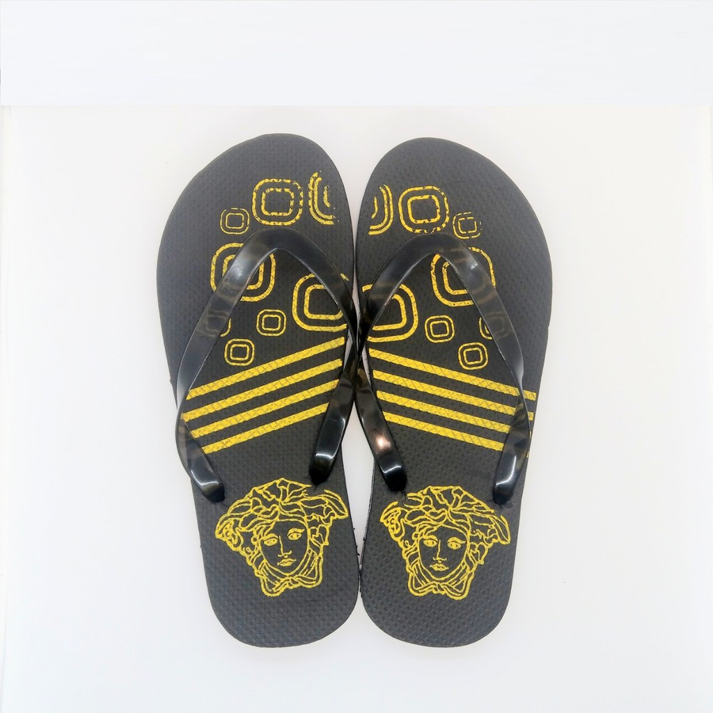 Men's black foam flip-flops (random patterns) | Shopee Malaysia