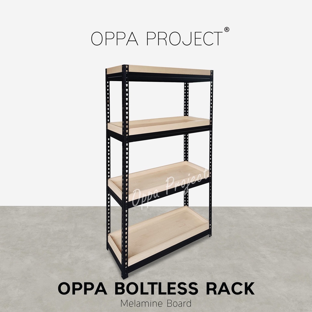 OPPA PROJECT Oppa Boltless with Melamine board 4 Tier Box Multipurpose ...