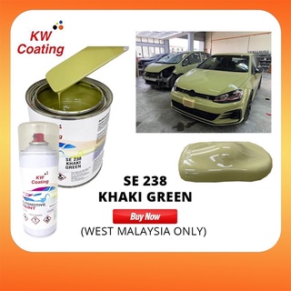 KW 2k Paint Khaki green Cat Kereta green Cat Kereta 2k Cat 2k Khaki green 2k  Car Paint SE 238 KHAKI GREEN Lt& Aeresol