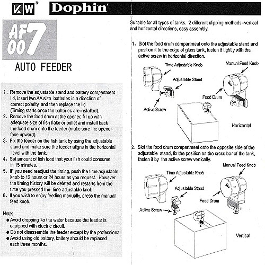 Dophin af 007 auto feeder best sale