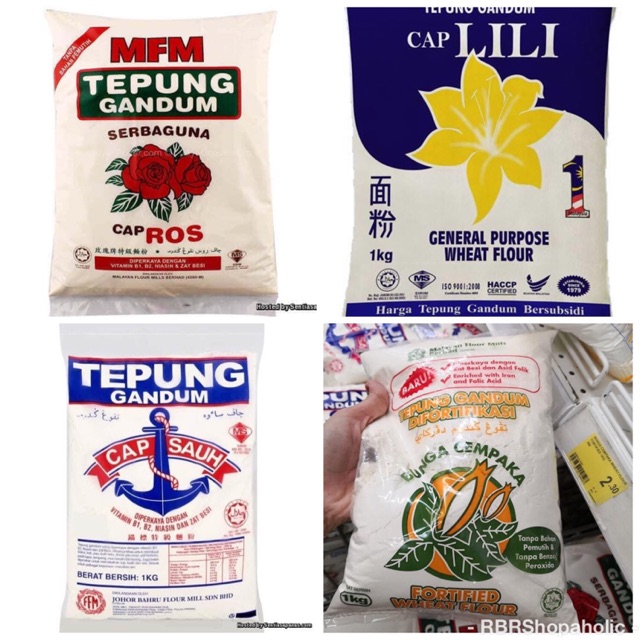 TEPUNG GANDUM PELBAGAI JENAMA | Shopee Malaysia