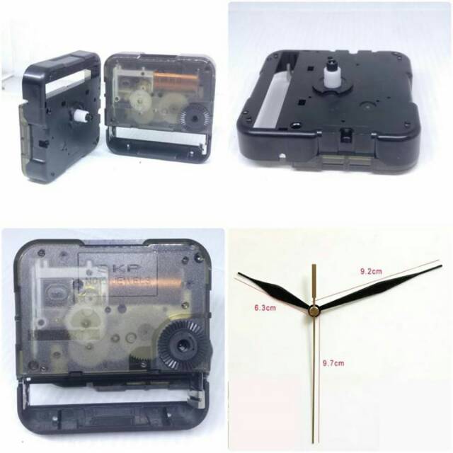 MESIN Skp 44707H Wall Clock Machine Sweep Model Without Bolts Shopee