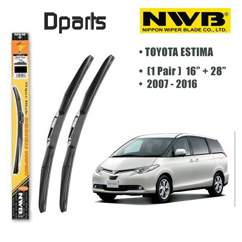 NWB Design Wiper Blade ( 16"/28" ) For Toyota Estima ACR50 ( Made In
