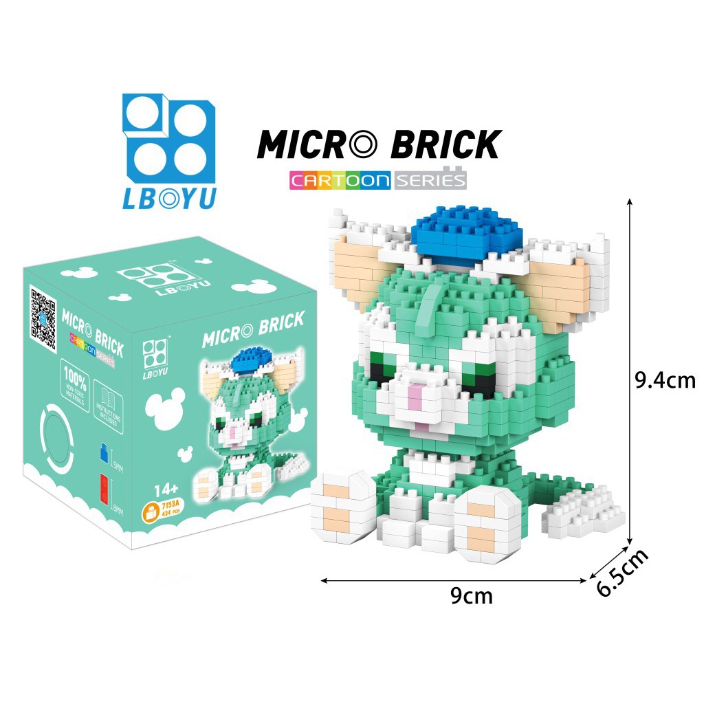 LNO DIY Disney nanoblock mini building blocks 迪士尼迷你积木(达菲熊 史黛拉 雪莉 杰拉 ...